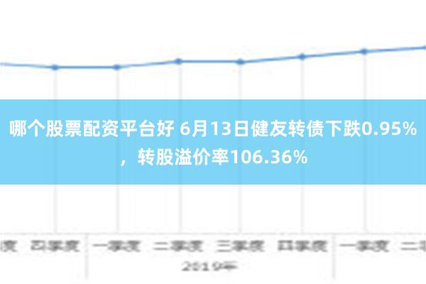 哪个股票配资平台好 6月13日健友转债下跌0.95%，转股溢价率106.36%