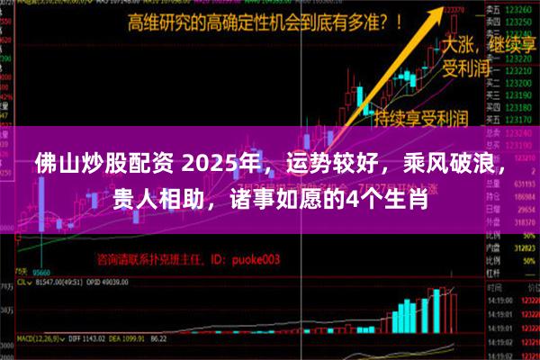 佛山炒股配资 2025年，运势较好，乘风破浪，贵人相助，诸事如愿的4个生肖